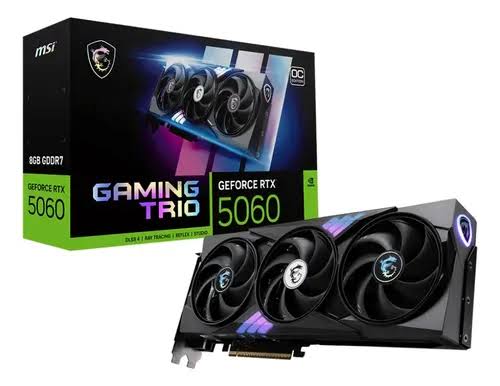 GEFORCE RTX 5060 8GB 128 bits MSI GAMING TRIO OC